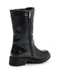 Черные кожаные полусапоги от Betsy