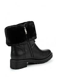 Черные кожаные полусапоги от Betsy