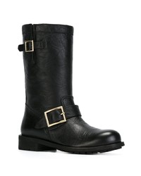 Черные кожаные полусапоги от Jimmy Choo