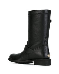 Черные кожаные полусапоги от Jimmy Choo