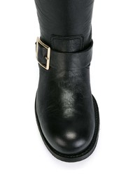 Черные кожаные полусапоги от Jimmy Choo