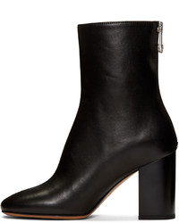 Черные кожаные полусапоги от Maison Margiela