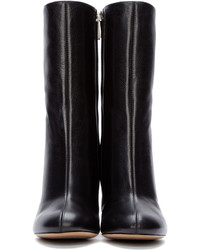 Черные кожаные полусапоги от Chloé