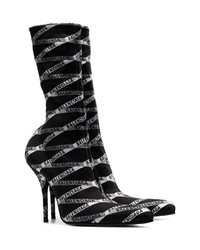 Черные кожаные полусапоги от Balenciaga