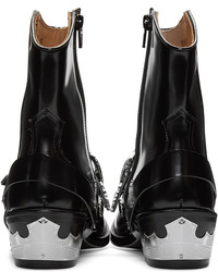 Черные кожаные полусапоги от Toga Pulla