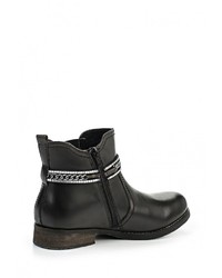 Черные кожаные полусапоги от Bugatti