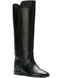 Черные кожаные полусапоги от Isabel Marant