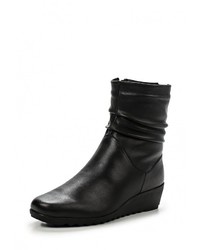 Черные кожаные полусапоги от Caprice