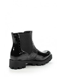 Черные кожаные полусапоги от Catherine