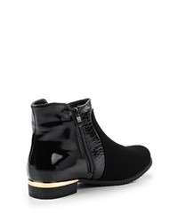 Черные кожаные полусапоги от Catherine