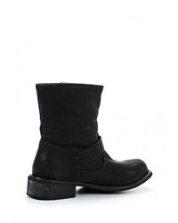 Черные кожаные полусапоги от Chasse