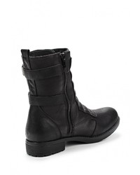 Черные кожаные полусапоги от CLAUDIA GHIZZANI