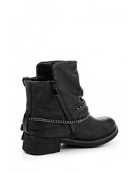 Черные кожаные полусапоги от Coolway