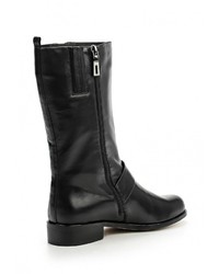 Черные кожаные полусапоги от Covani