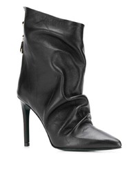 Черные кожаные полусапоги от Patrizia Pepe