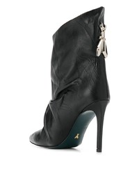 Черные кожаные полусапоги от Patrizia Pepe