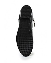 Черные кожаные полусапоги от Daze