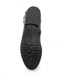 Черные кожаные полусапоги от Daze