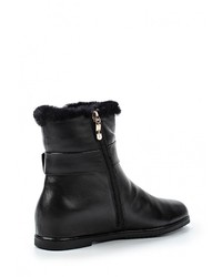 Черные кожаные полусапоги от Dino Ricci