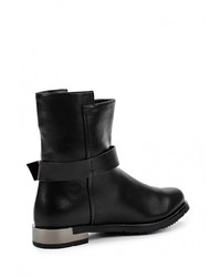 Черные кожаные полусапоги от Dino Ricci Select