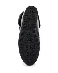 Черные кожаные полусапоги от Donna Moda