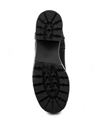 Черные кожаные полусапоги от Elche