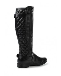 Черные кожаные полусапоги от Elong