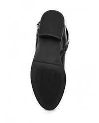 Черные кожаные полусапоги от Elong