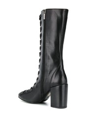 Черные кожаные полусапоги от Maison Ernest