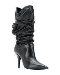 Черные кожаные полусапоги от Casadei