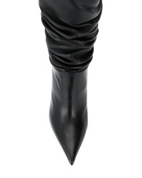 Черные кожаные полусапоги от Casadei