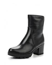 Черные кожаные полусапоги от Grand Style