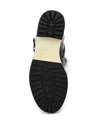 Черные кожаные полусапоги от Grand Style