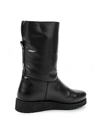 Черные кожаные полусапоги от HCS