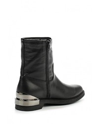 Черные кожаные полусапоги от HCS