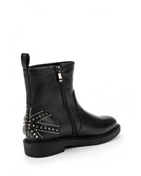 Черные кожаные полусапоги от Just Couture