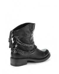 Черные кожаные полусапоги от Keddo