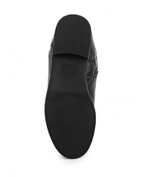 Черные кожаные полусапоги от Keddo