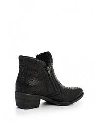 Черные кожаные полусапоги от Khrio