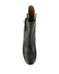 Черные кожаные полусапоги от Tory Burch