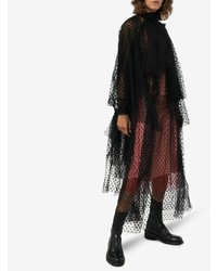 Черные кожаные полусапоги от Ann Demeulemeester