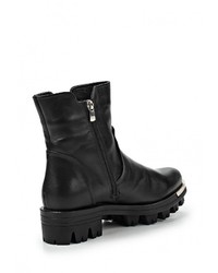 Черные кожаные полусапоги от Mabu