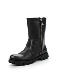 Черные кожаные полусапоги от Martin Pescatore