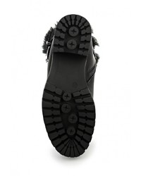 Черные кожаные полусапоги от Mellisa