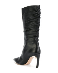 Черные кожаные полусапоги от Nicholas Kirkwood