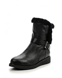 Черные кожаные полусапоги от Nobbaro