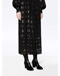 Черные кожаные полусапоги от Gucci