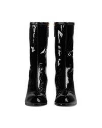 Черные кожаные полусапоги от Gucci