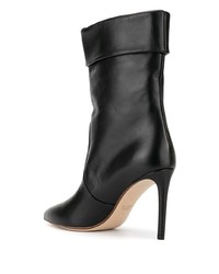 Черные кожаные полусапоги от Francesco Russo