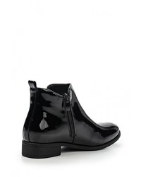 Черные кожаные полусапоги от Queen Vivi